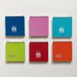 دفتر یادداشت 10*10 سیم از بالا