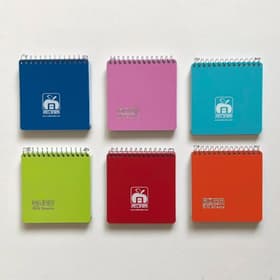 دفتر یادداشت 10*10 سیم از بالا